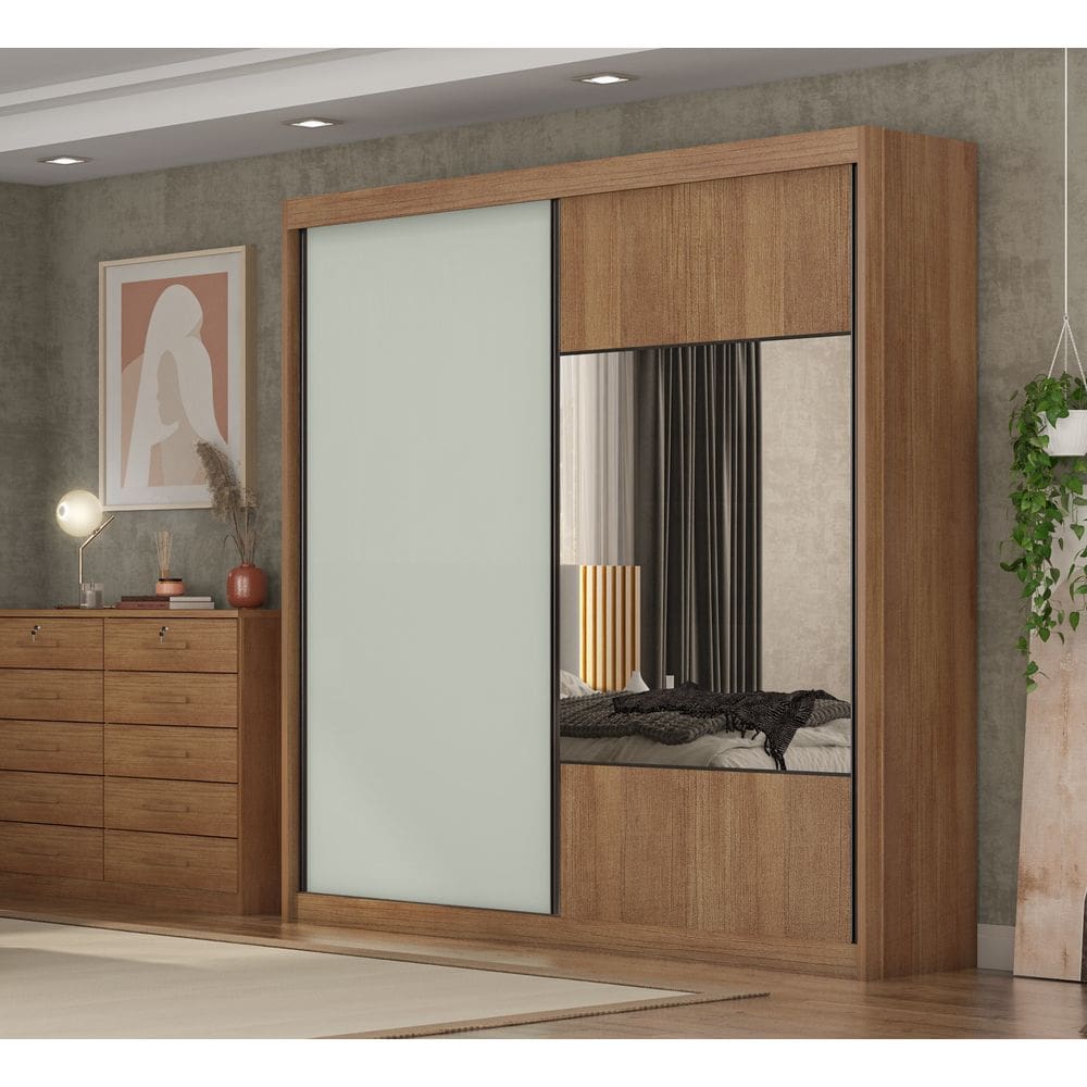 Guarda Roupa Versatto 6 Gavetas Com Espelho