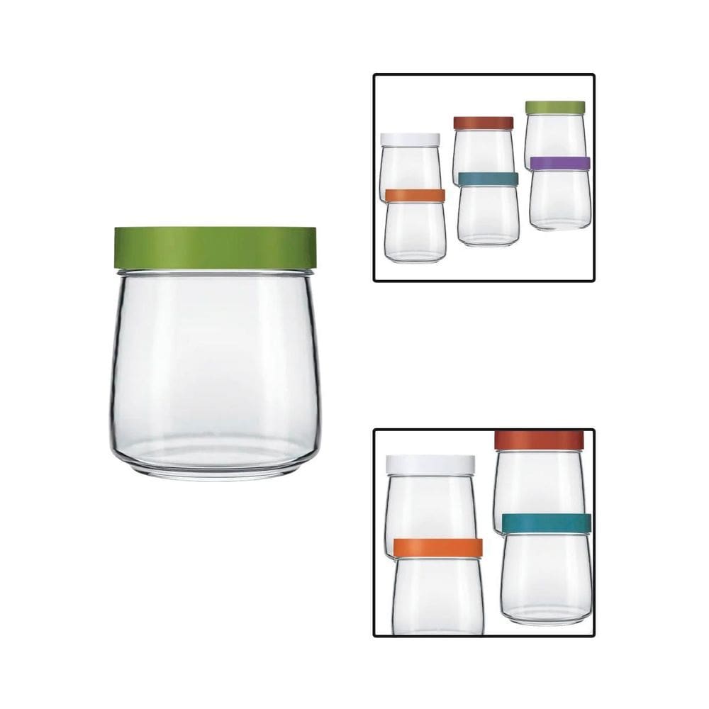 Pote De Vidro Mandacaru 800Ml Com Tampa Cor