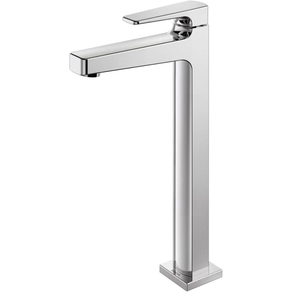 Torneira de Banheiro Lift Cromado Bica Alta com Arejador Abertura 1/4 Volta Docol