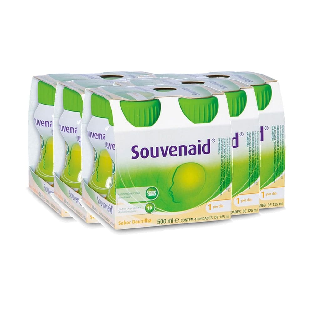 Kit 5 Souvenaid Baunilha com 4 Unidades de 125ml cada