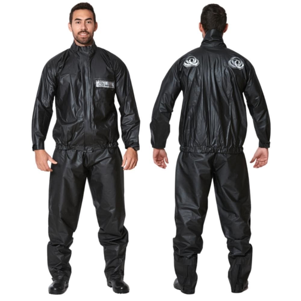 Conjunto Capa de Chuva Impermeável Para Motoqueiro PVC Forrado Moto Race Brascamp