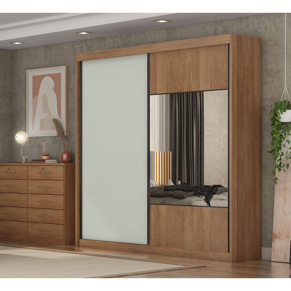 Guarda Roupa Versatto 4 Gavetas Com Espelho - Cumaru