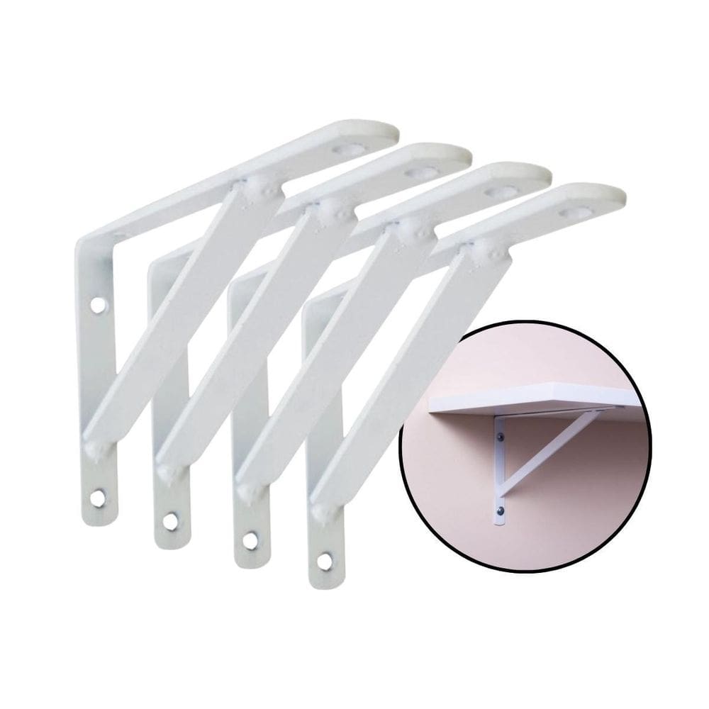 Kit 4 Suporte Mão Francesa Para Sustentar Prateleira 30Cm