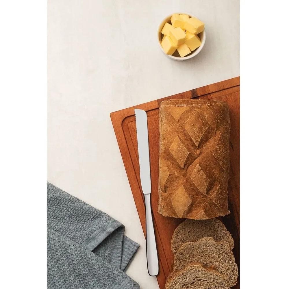 2X Faca Para Pão Tramontina Amazonas Em Aço Inox