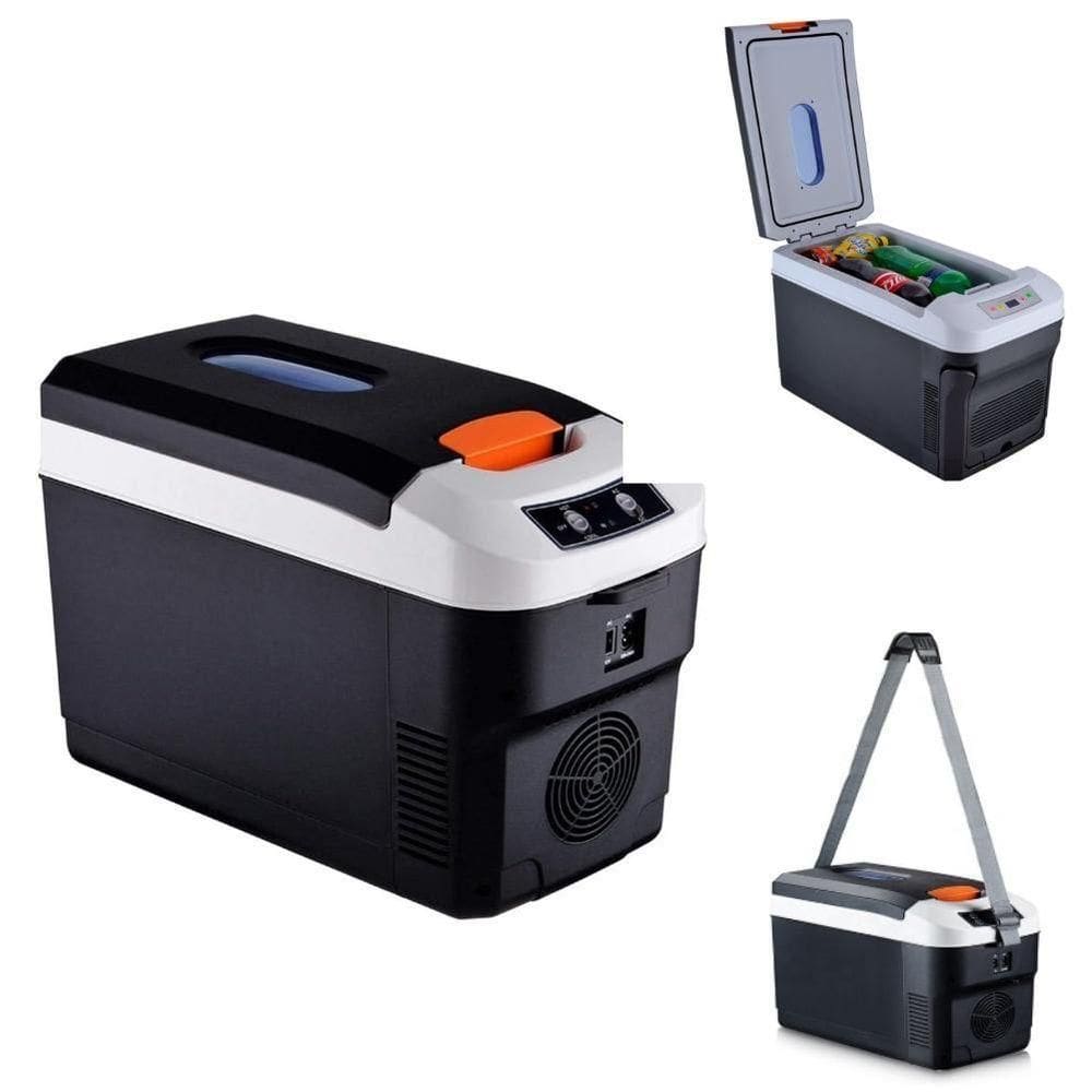 Mini Geladeira Frigobar Portatil 10l Casa Carro Aquece Resfria Refrigerador 2 Em 1 Cooler Eletrico Completo 12v 220v