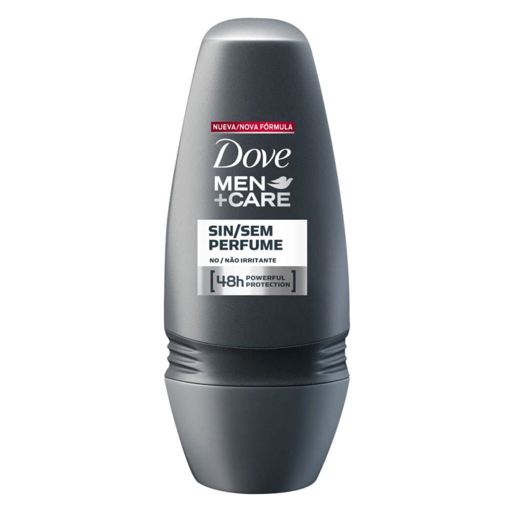 Desodorante Dove Men + Care Sem Perfume Roll-on Antitranspirante 72h com 50ml