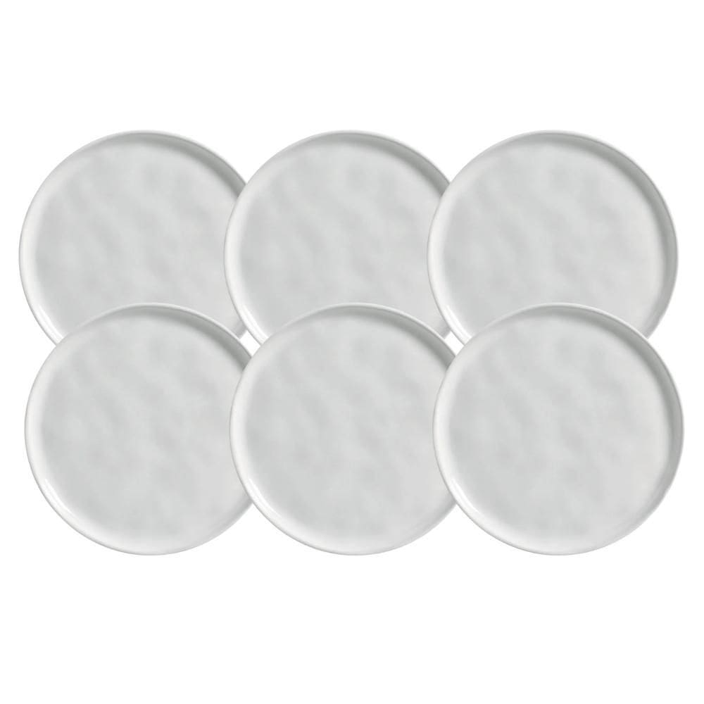 Jogo Pratos Fundo Bio New White 22,5Cm 830Ml 6 Peças Branco