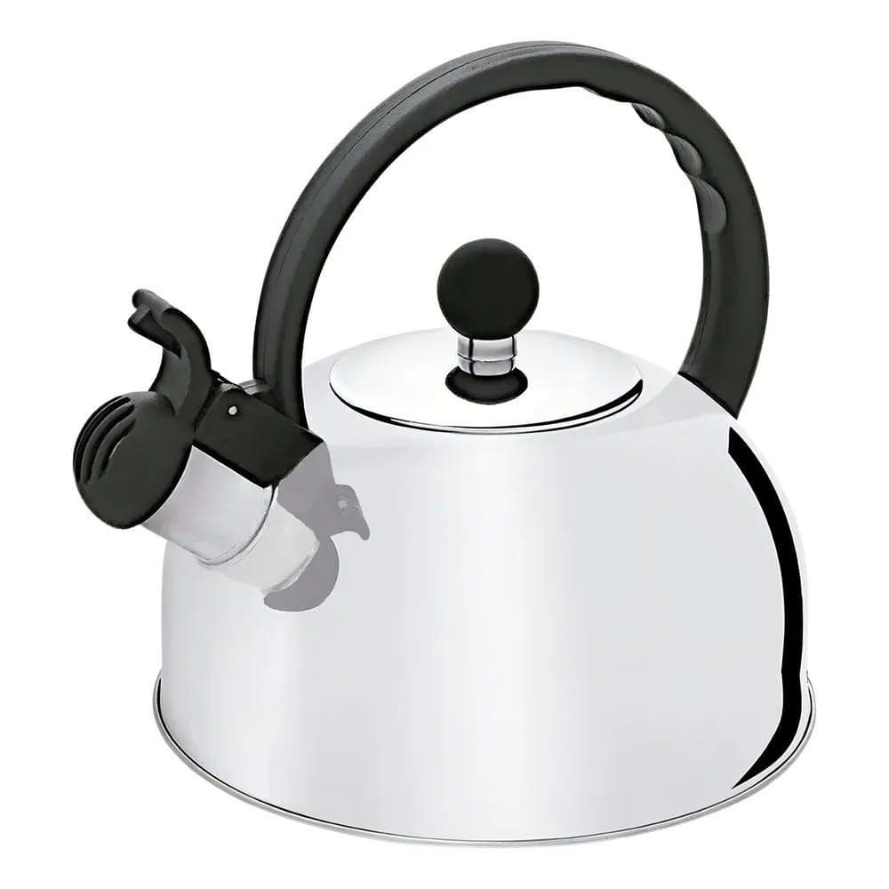 2X Chaleira Hercules Com Apito 19Cm Em Aço Inox 1,75L