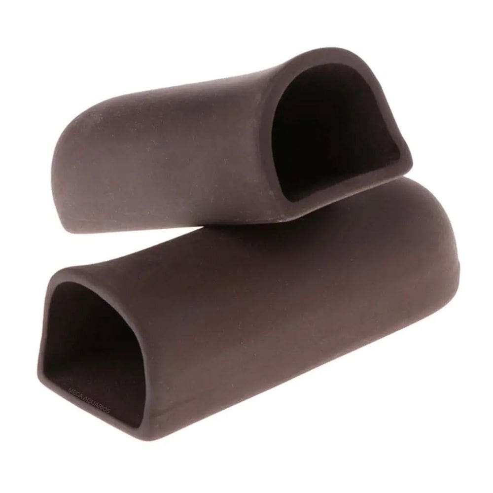 Enfeite Aquario 2 Tocas P Esconderijo Peixe De Fundo Cascudo