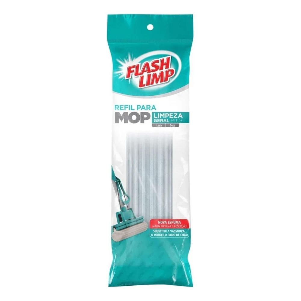 2X Refil Mop Limpeza Geral Plus Rmop7671 Flash Limp