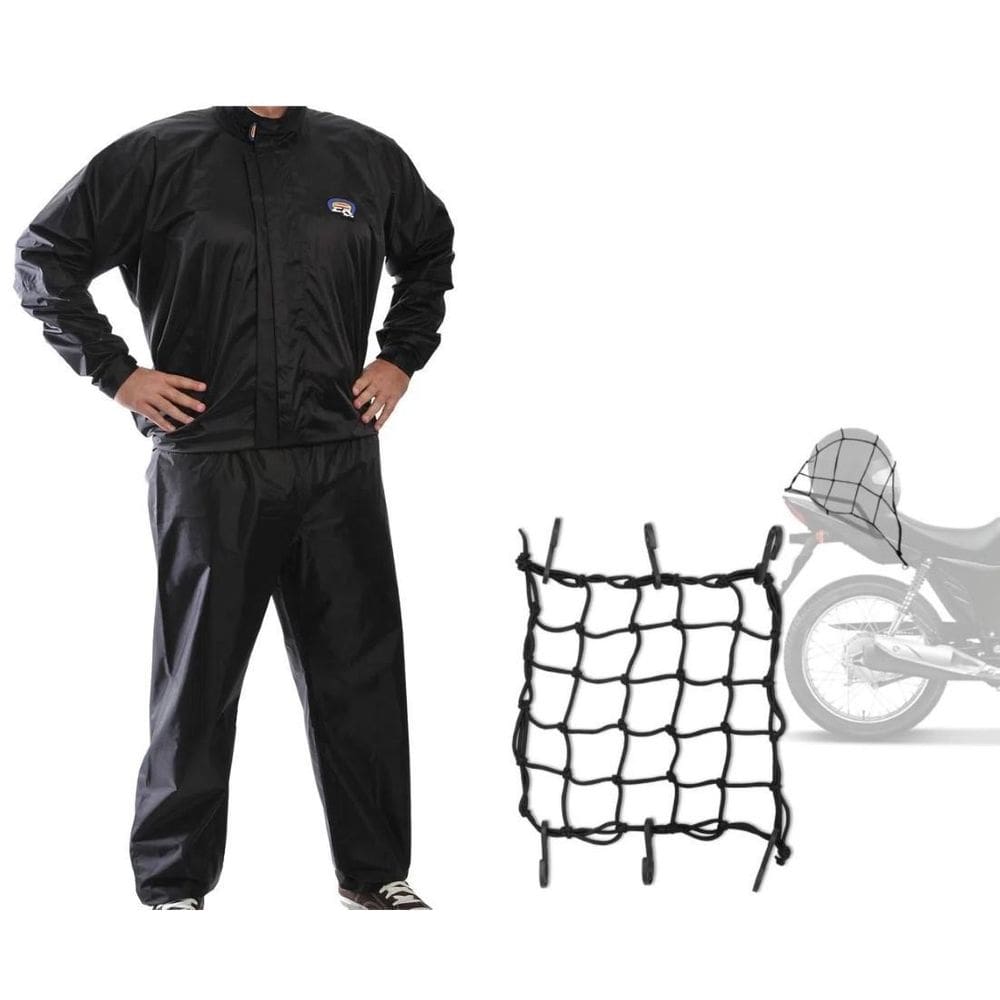 Capa De Chuva California Racing Nylon M + Elastico Aranha