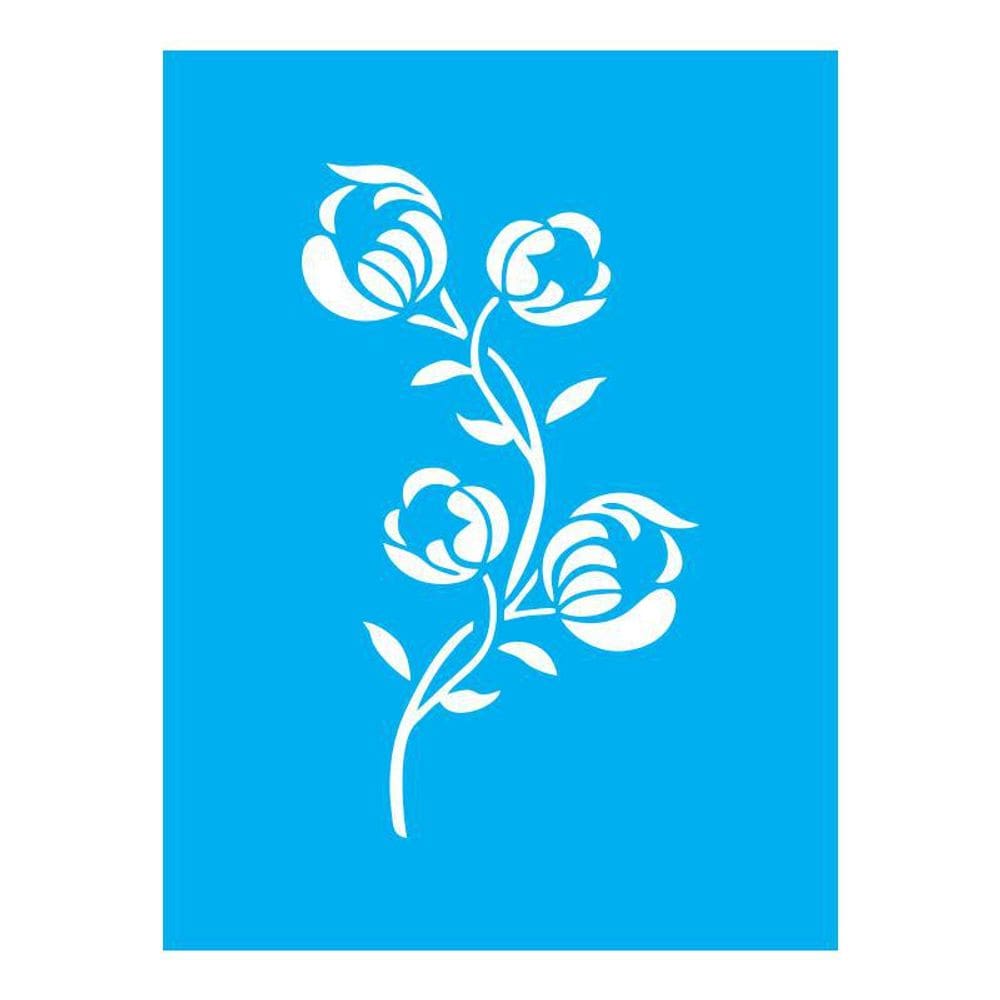 Stencil Tamako Flor - 15X20Cm - Ref A2422