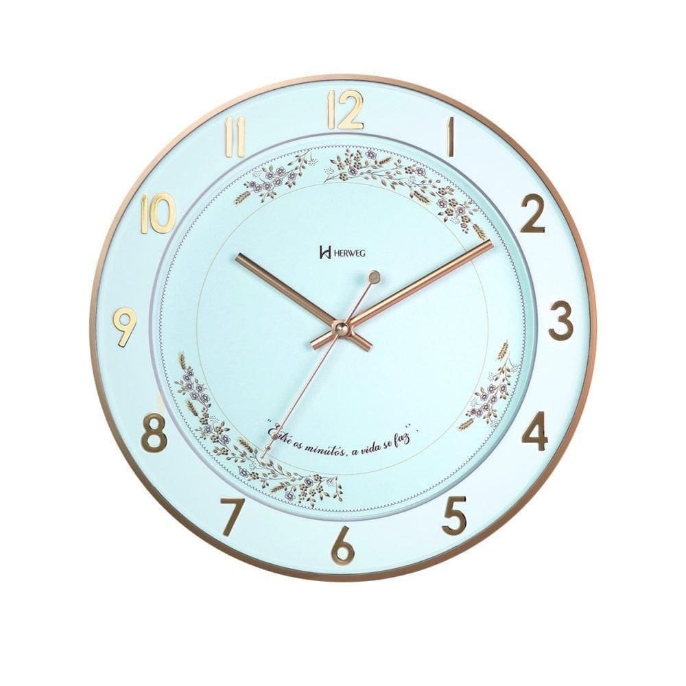 Relógio De Parede Herweg Entre Os Minutos A Vida Se Faz 6872