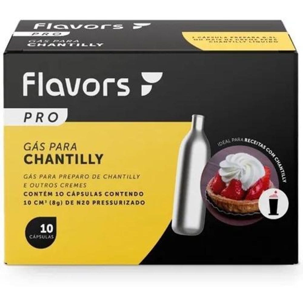 3X Cápsula De Gás N2O P Chantily Caixa 10 Ampolas Garrafa Si