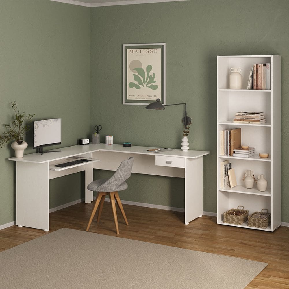 Conjunto Sala de Estar: Escrivaninha Cannes + Estante Multy