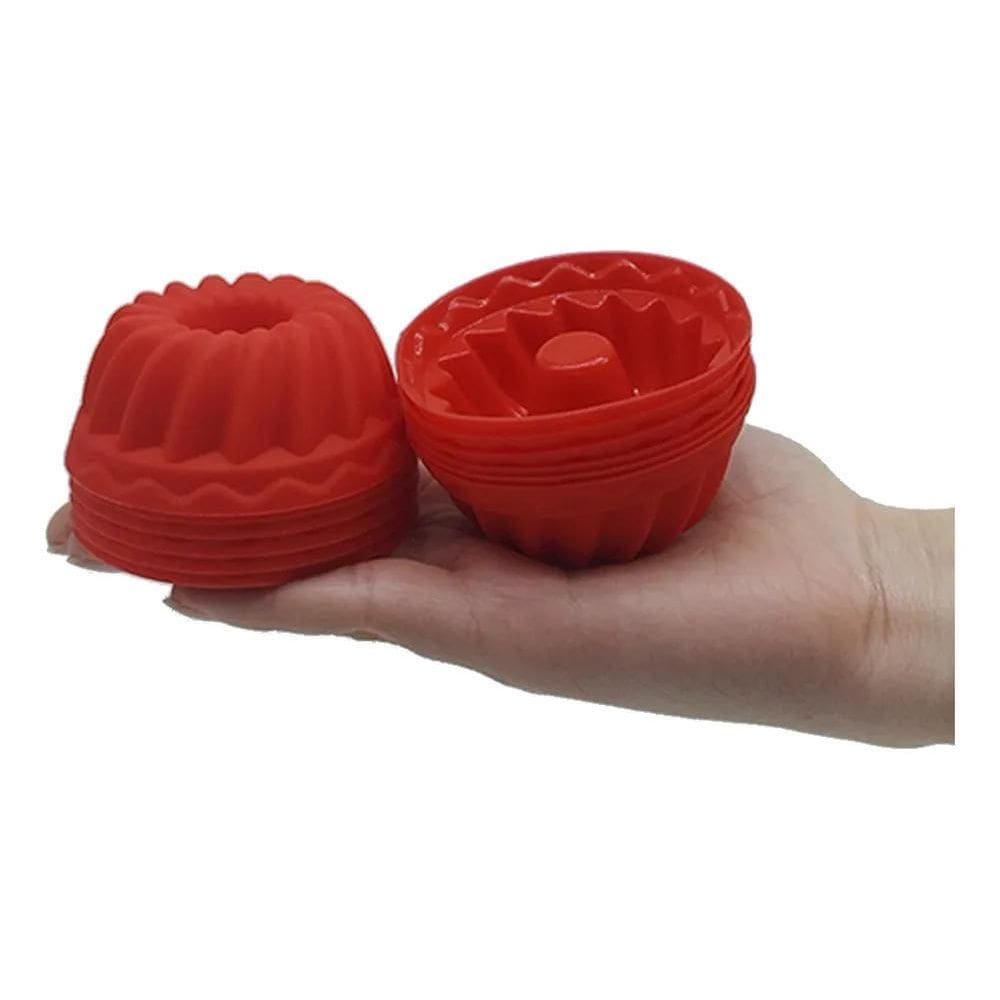 2X Kit 12 Formas Para Mini Pudim Bolos Tortas Cupcake E Muff