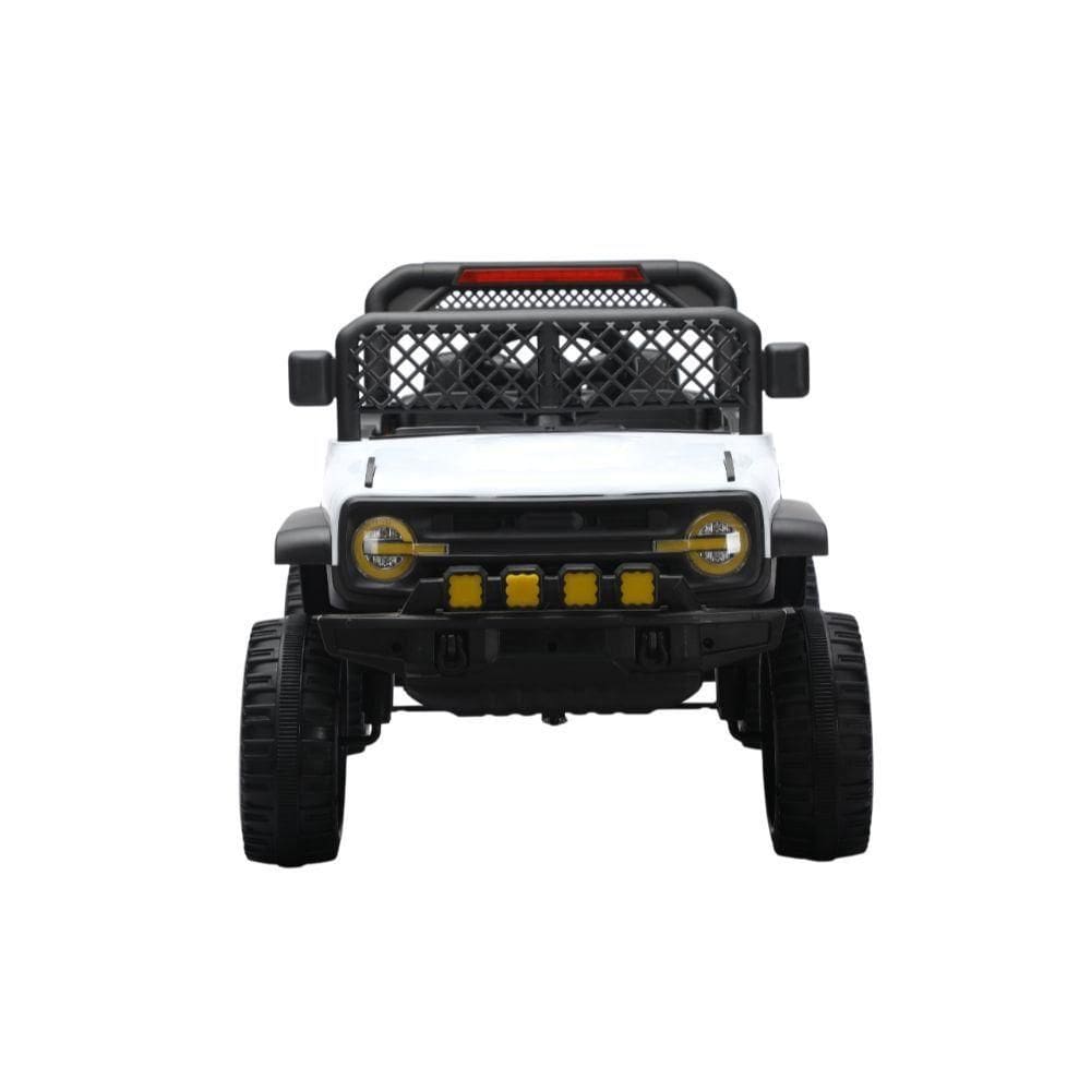 Jipe Elétrico Infantil Bang Toys N6 Com Controle Remoto Branco 12v