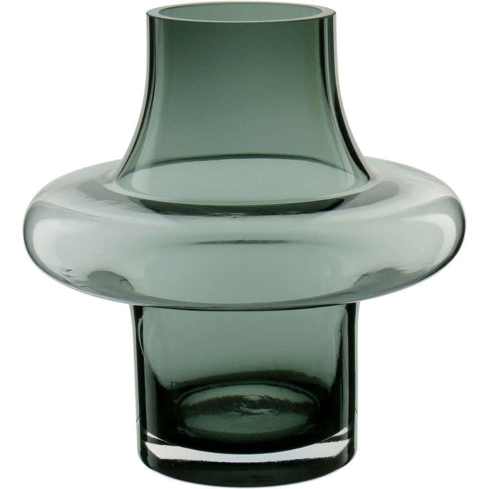 Jarro Decorativo Vintage Home&co Em Vidro Fumê 21cm