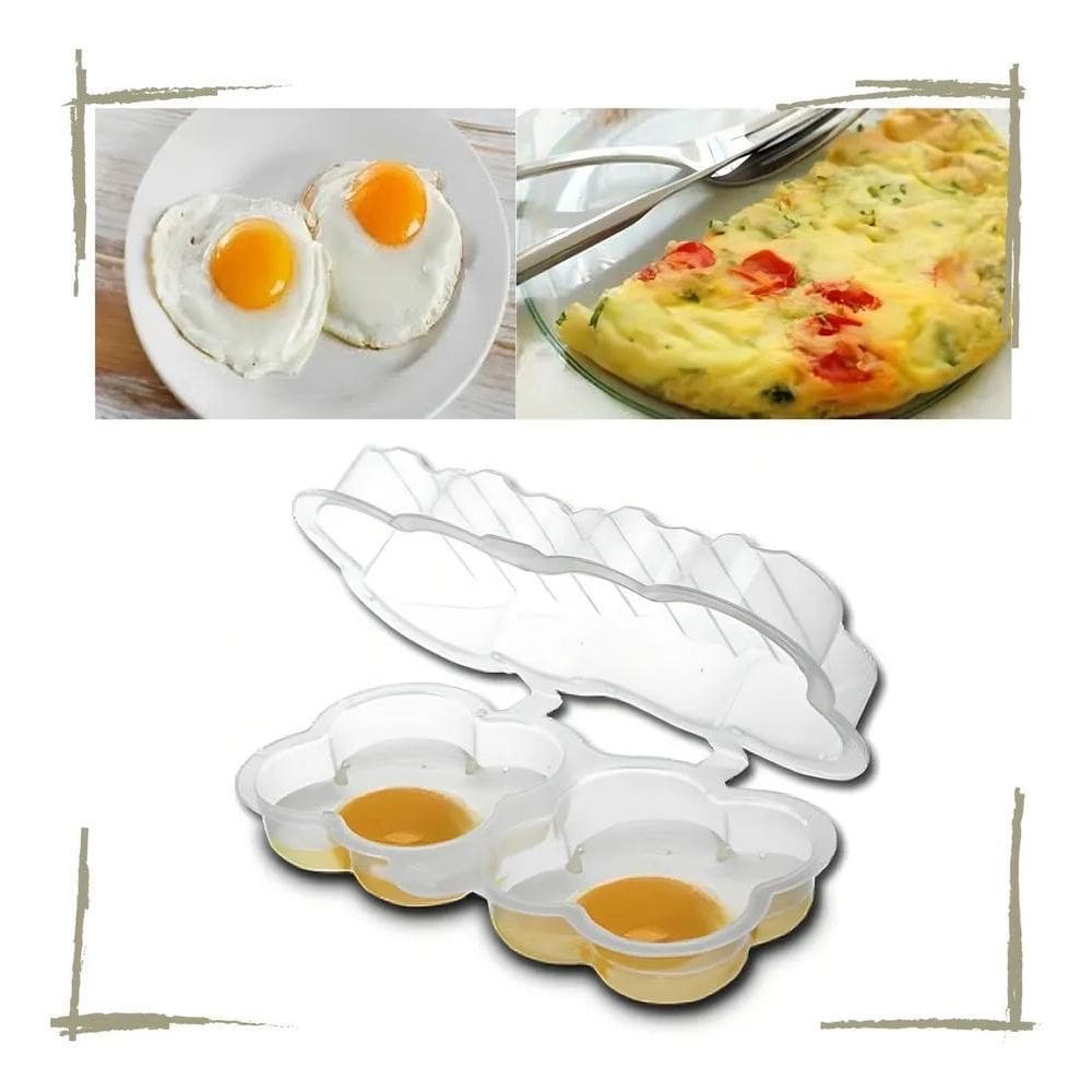 Ovo Frito Omeleteira Micro-Ondas Sem Óleo Saudável Trevo