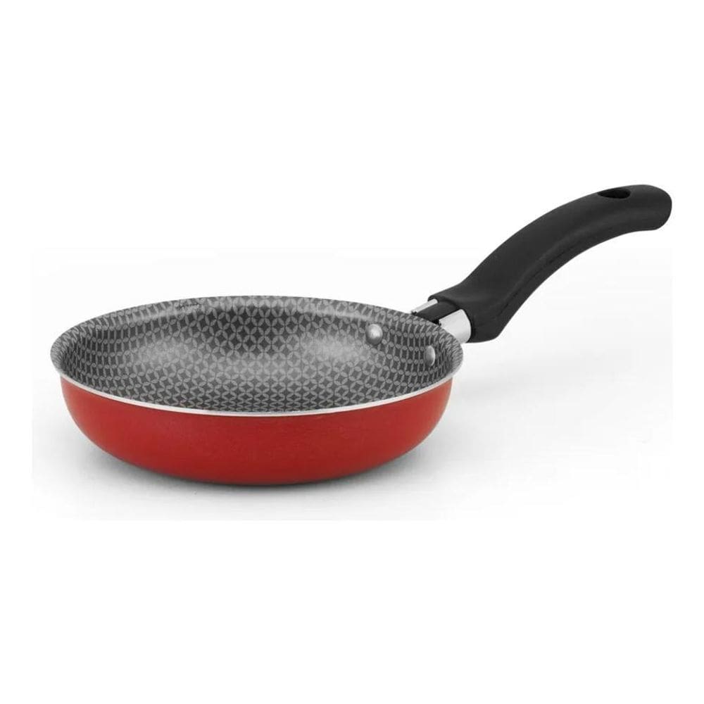 2X Frigideira Ovo Pequena 14Cm Alegrete Vermelha