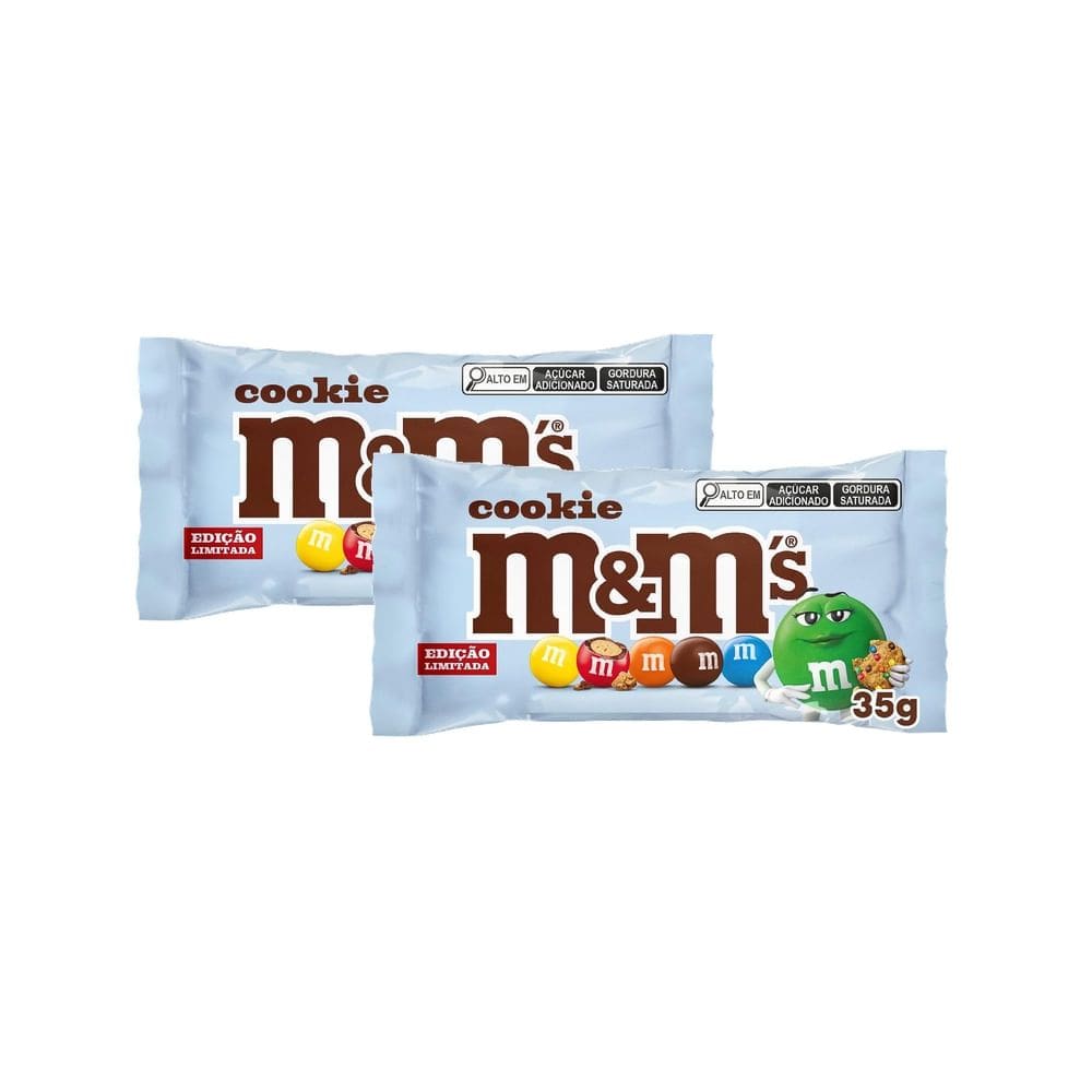 Kit 2 Chocolate M&M`S Cookie 35g