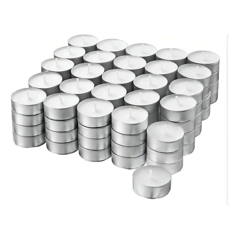 2X Kit 100 Velas Rechaud Decoração Casamento Lâmparina Ataca