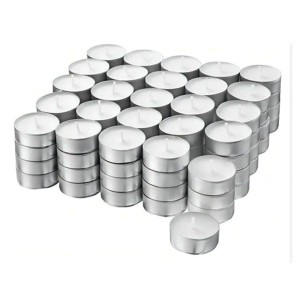 2X Kit 100 Velas Rechaud Decoração Casamento Lâmparina Ataca