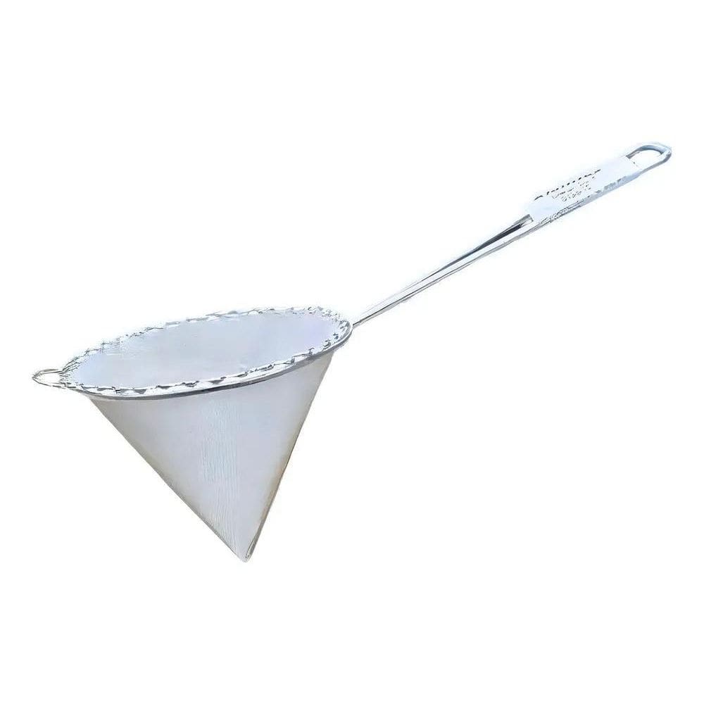Peneira Cônica Alumínio 12Cm Profundidade Coador Chinois