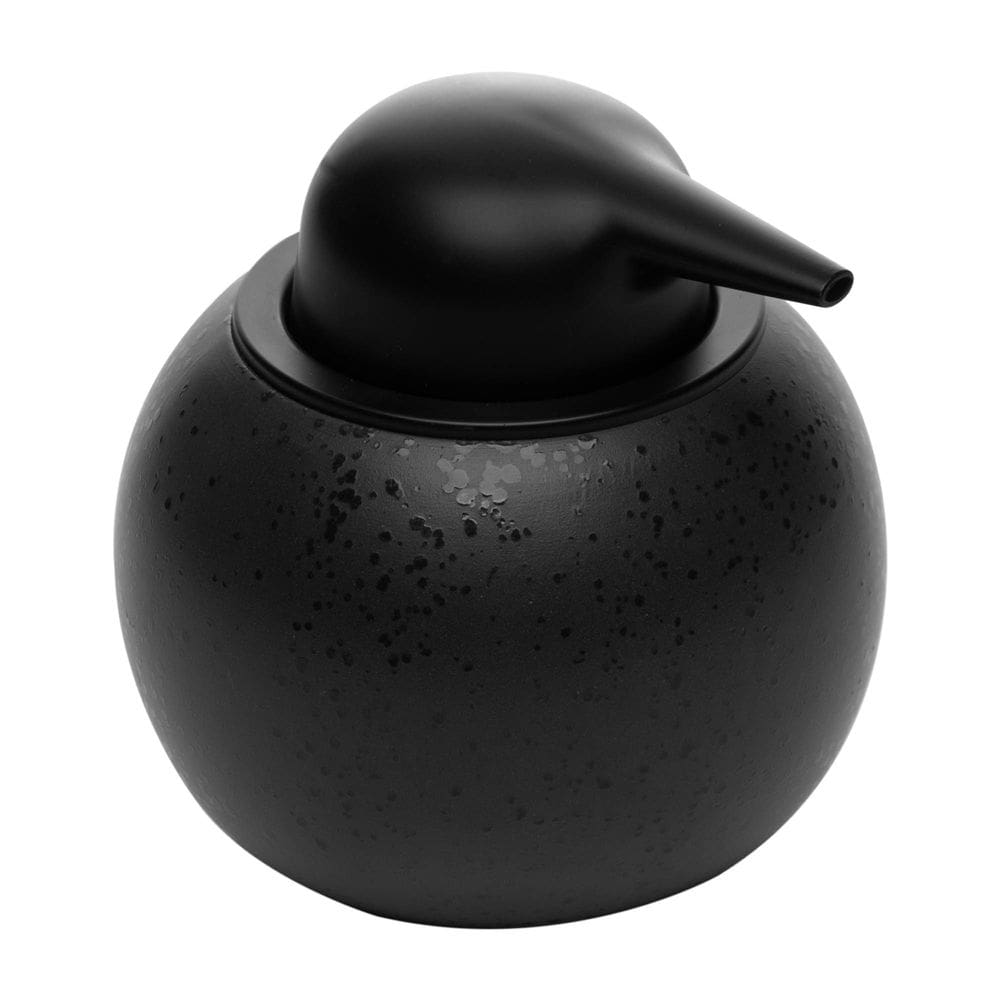 Porta Sabonete Líquido de Cerâmica Granada 350ml Preto - Wol