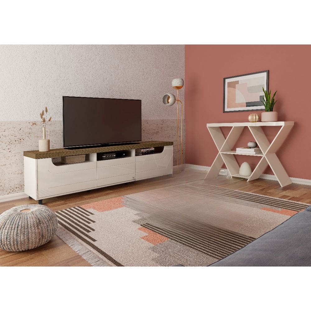 Conjunto Sala de Estar: Aparador Estrela + Rack Mercury