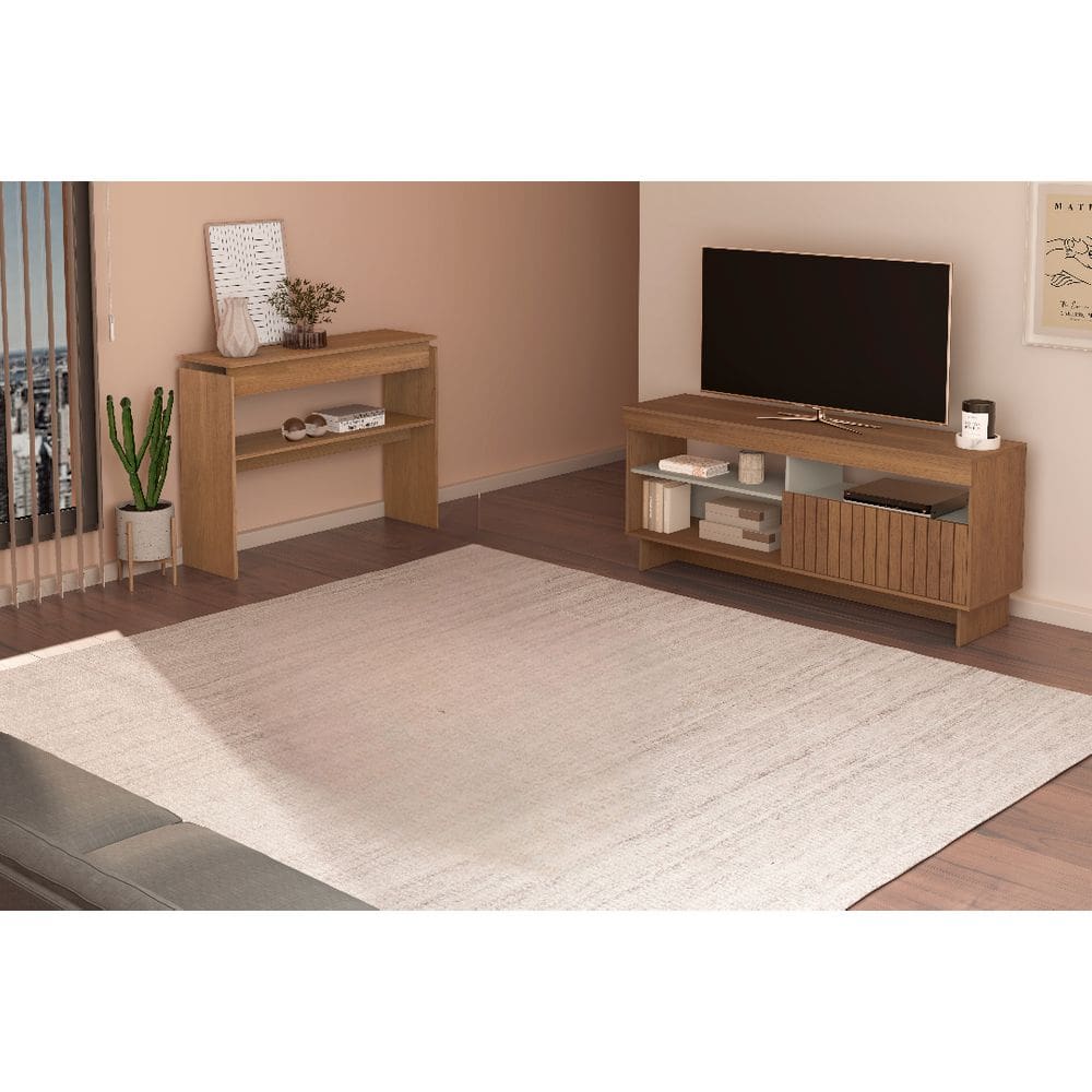 Conjunto Sala de Estar: Rack City 4719 + Aparador Creta 4707