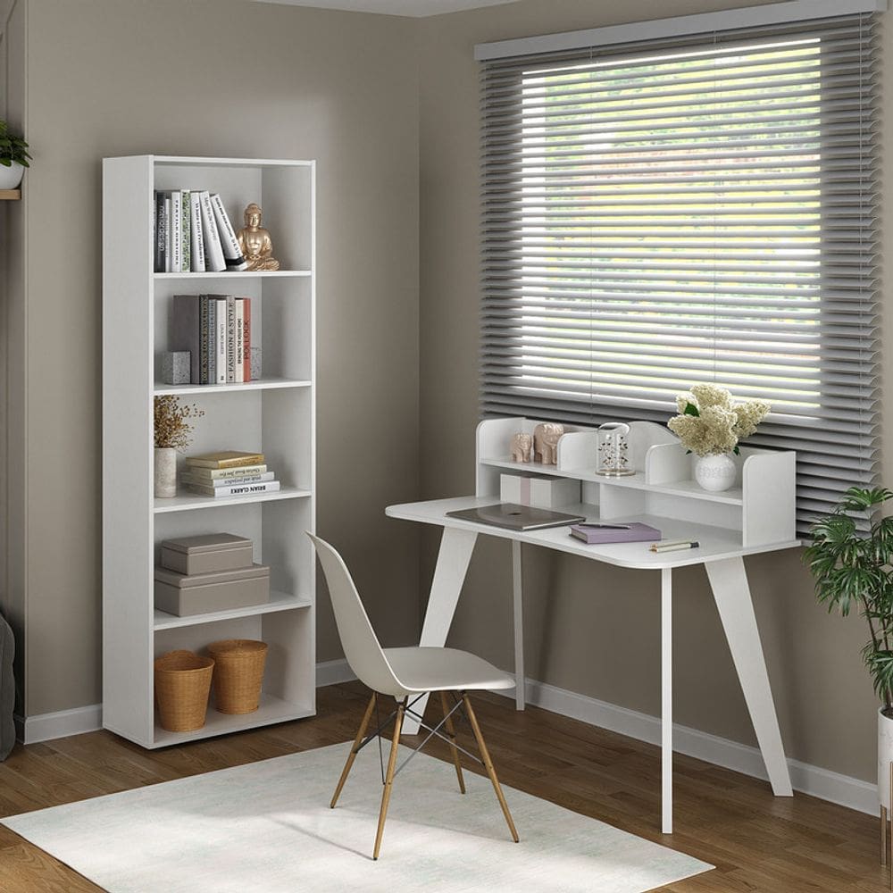 Conjunto Sala de Estar: Escrivaninha Sofia + Estante Multy