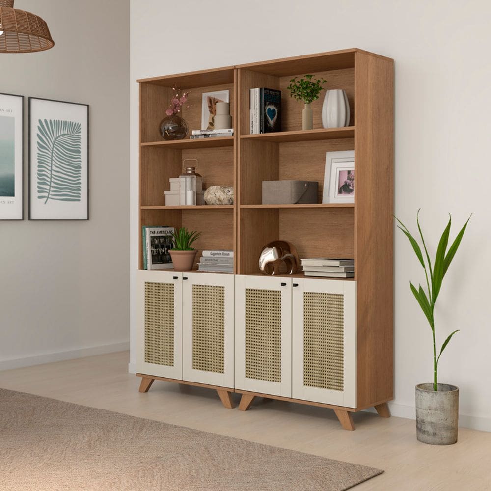 Conjunto Sala de Estar: 2 Estantes Trama 4708