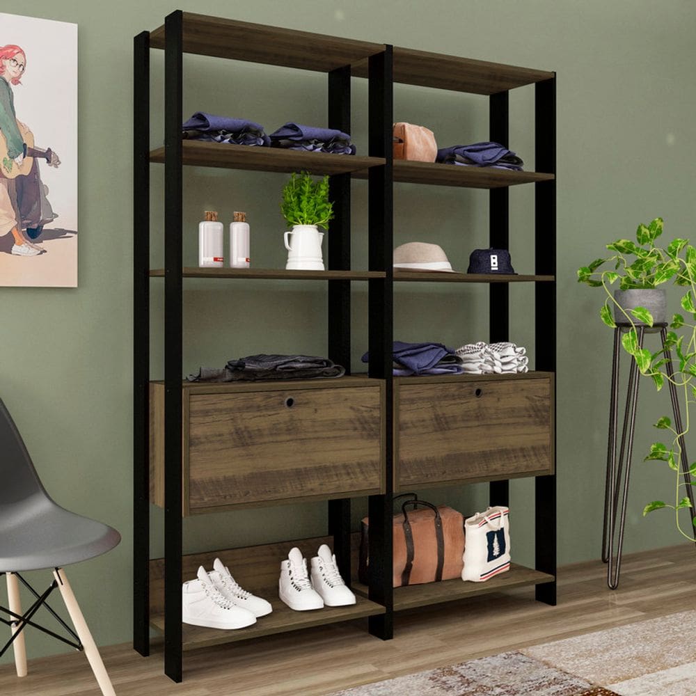 Conjunto Sala de Estar: 2 Estantes Match 4223