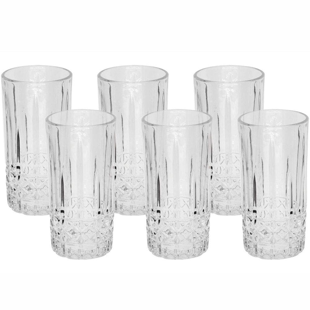 Jogo 6 Copos De Vidro Long Drink Luita 9395 - Mimo Style