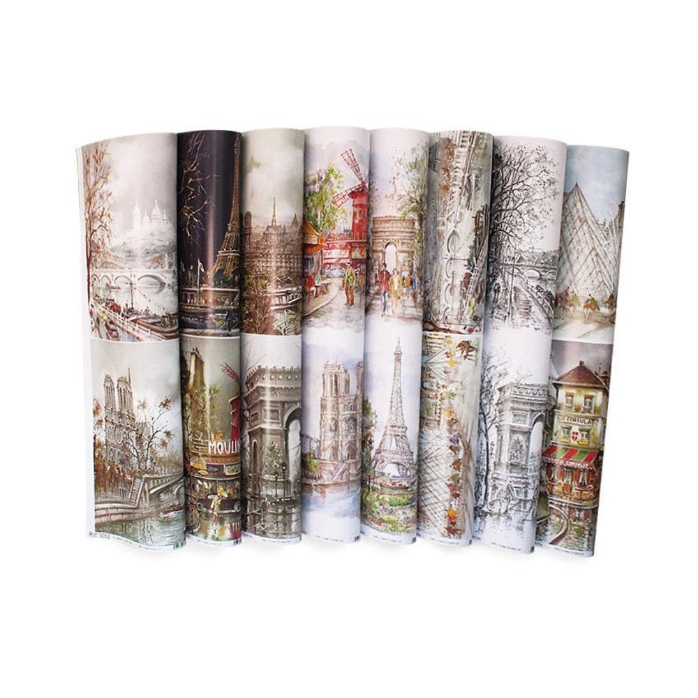 Papel Com Estampa Tex Papel Coleção Paris 4 Ref C22