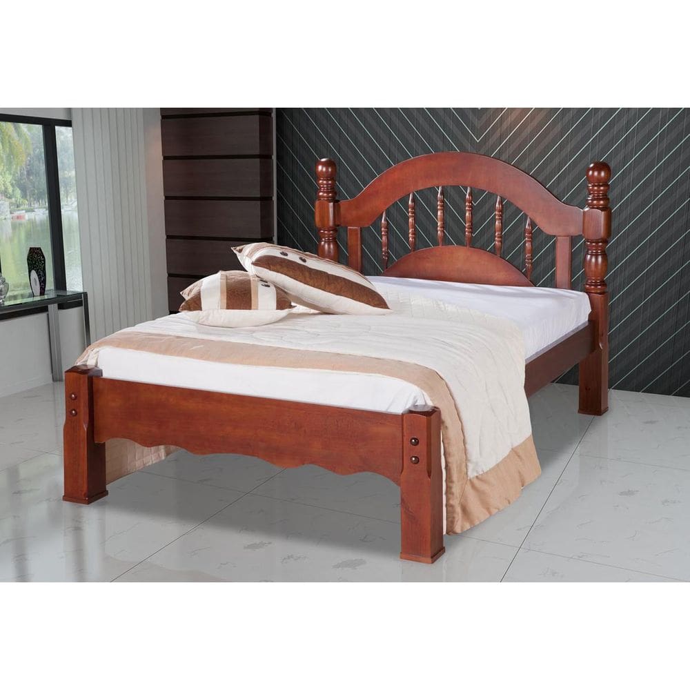 Cama De Casal Siena De Madeira Maciça Pinus