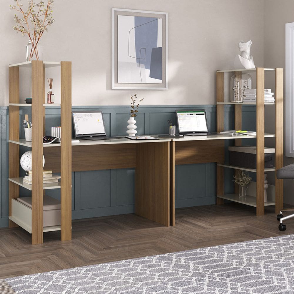 Conjunto Home Office: 2 Escrivaninhas Match 4235