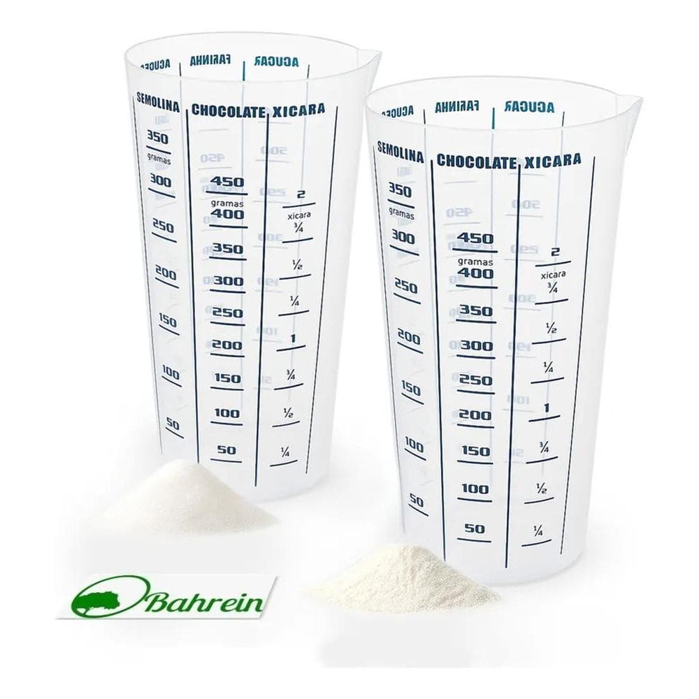 10X Kit 2 Copos Medidores Transparente 500 Ml Medidas Cozin