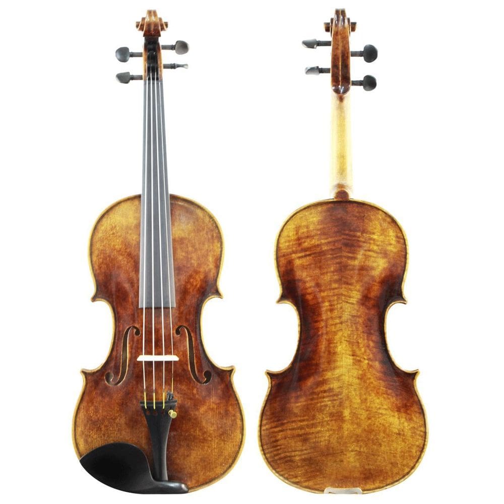 Violino Feito À Mão 4/4 À Óleo Castanho Envelhecido