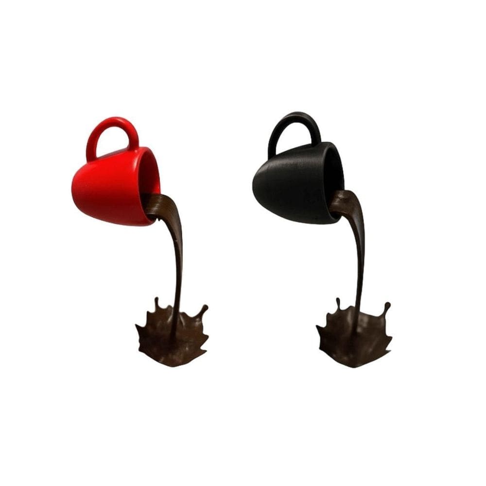 Kit 2 Xicaras Decorativas Flutuante Para Amantes De Café