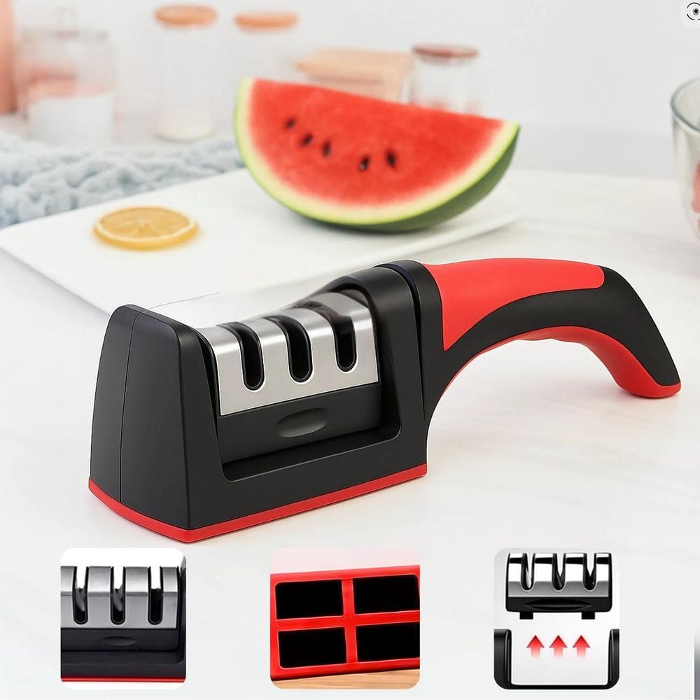 Afiador De Facas E Tesouras Premium Com Alta Precisão