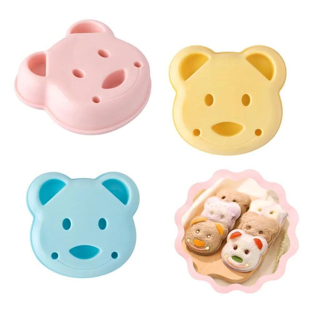 10X Cortador De Sanduíche Molde Forma Infantil Pão Ursinho