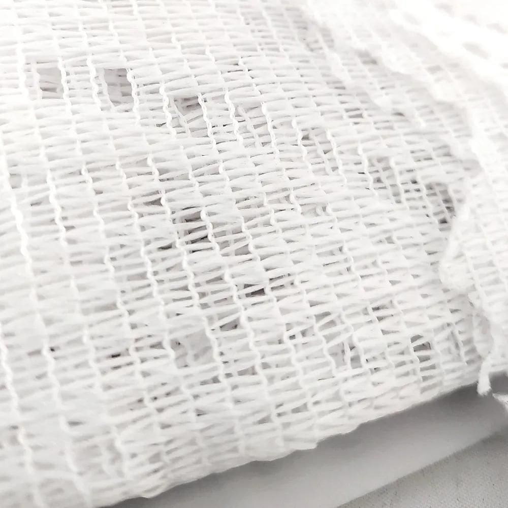 2X Cortina De Vitrô De Banheiro De Renda 90X70 Cm - Romance