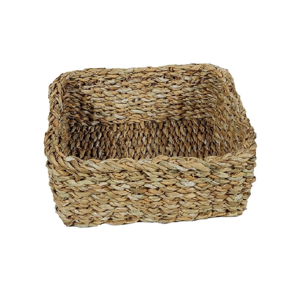 Cesto Organizador De Seagrass Quadrado Aimore Jolitex Mek G