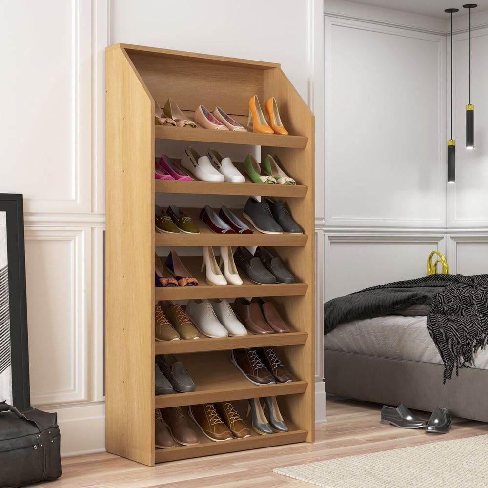 Sapateira 7 Prateleiras Ravenna Yescasa Tauari Ambar