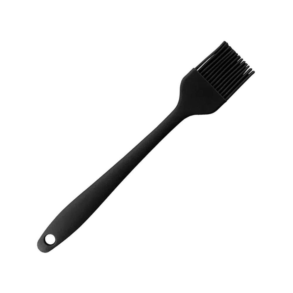 Pincel Silicone Culinário Confeitaria Reforçado Preto Cozinh