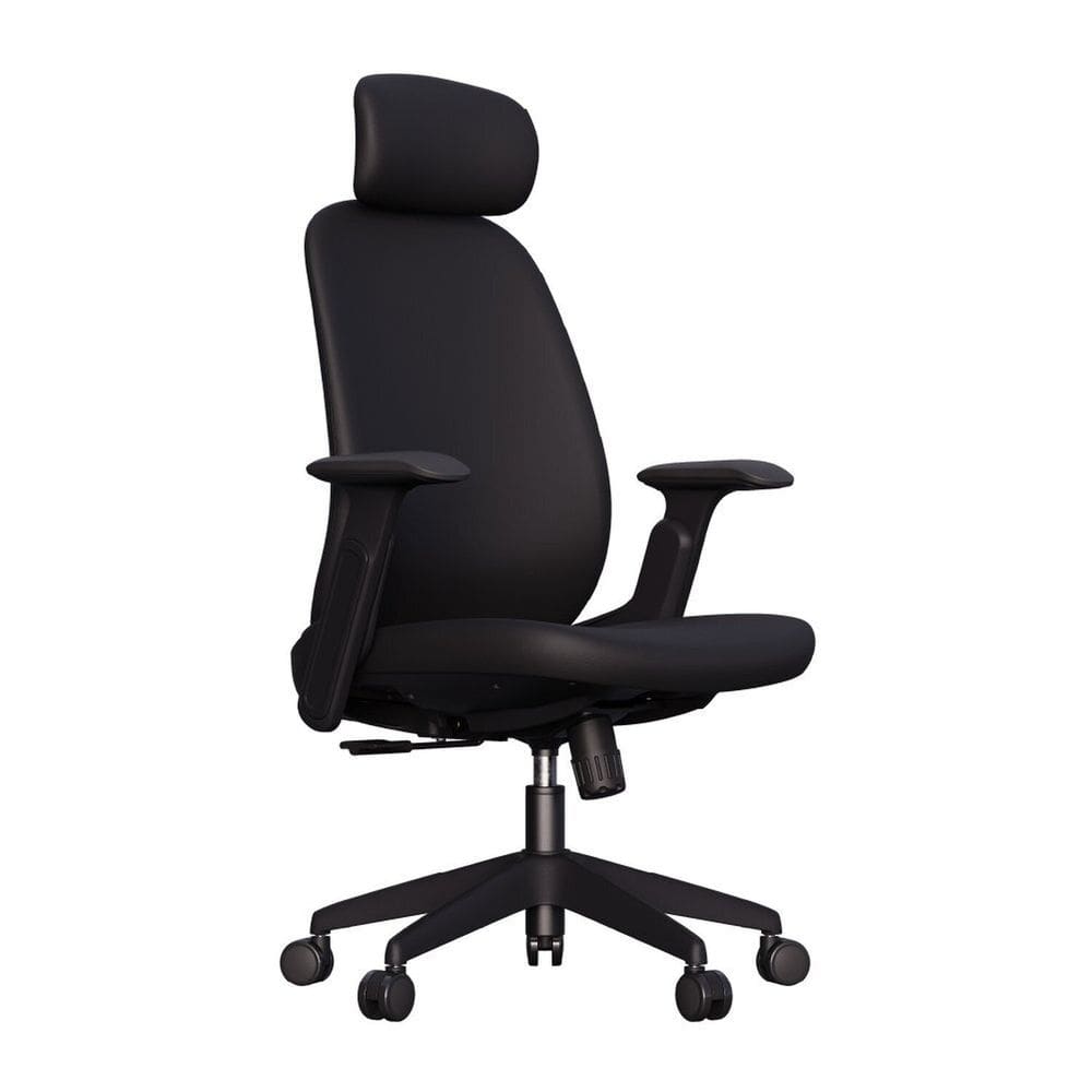 Cadeira Ergonômica Premium Reclinável Espuma 50d Braços 3d Apoio Lombar e Cabeça Ajustáveis Belena Preto