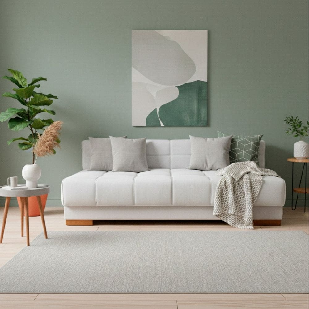 Sofá Modular 2 Lugares para Sala de Estar Aston Cinza Claro