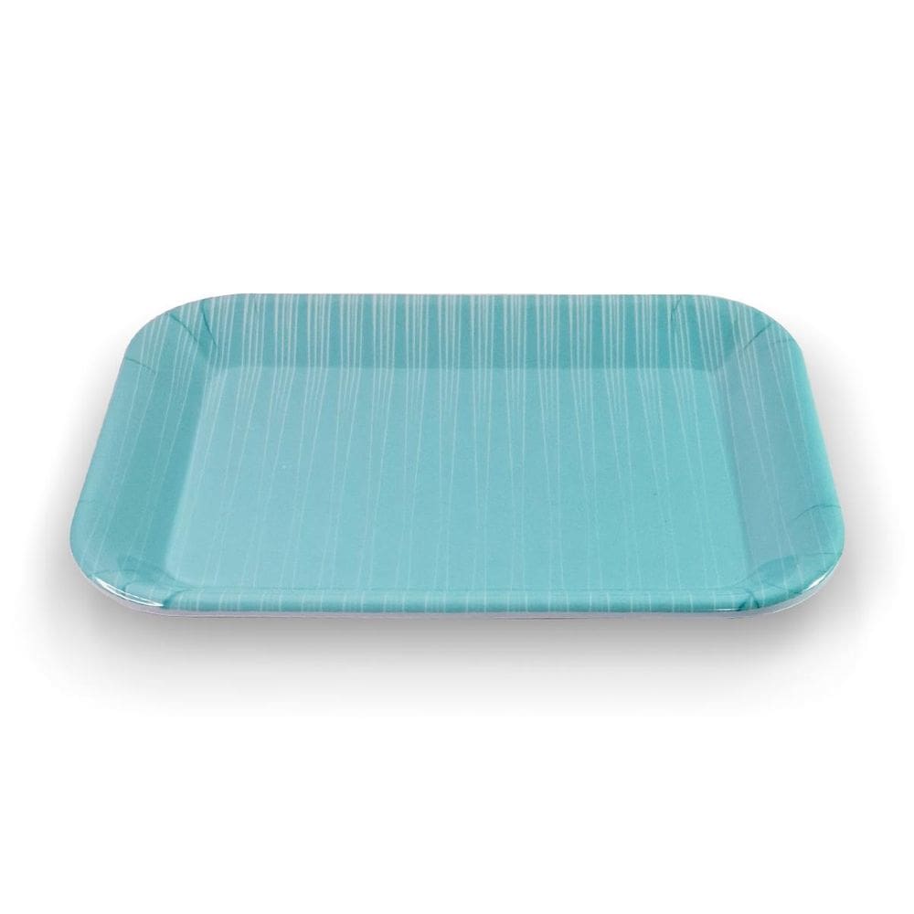 Travessa Retangular Linha Psicodélica Tiffany 25,5Cm